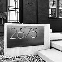 Address Sign - Private Residence - Denver, CO.
