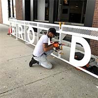 Broadway Market Patio Installation - Denver, CO.