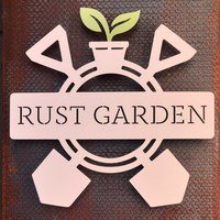 Rust Garden Sign