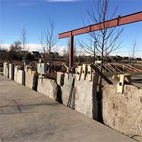 Stanley Beerhall Patio Wall - Stanley Marketplace - Aurora, CO.