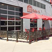 Custom Branded Railing Design - Stanley Marketplace - Aurora, CO.